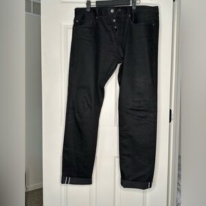 Men’s Gap black selvedge denim 34x32 slim